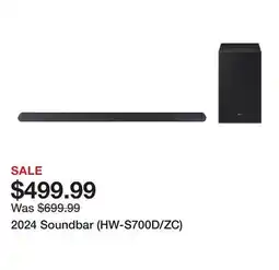 TSC Stores 2024 Soundbar (HW-S700D/ZC) offer