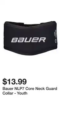 Sport Chek Bauer NLP7 Core Neck Guard Collar - Youth offer