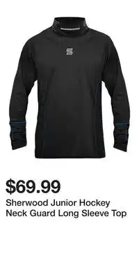 Sport Chek Sherwood Junior Hockey Neck Guard Long Sleeve Top offer
