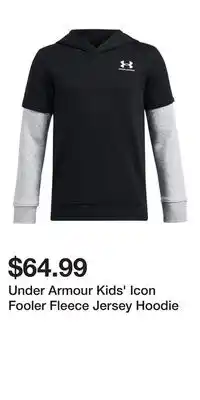 Sport Chek Under Armour Kids' Icon Fooler Fleece Jersey Hoodie offer