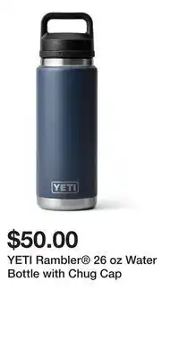 Sport Chek YETI Rambler 26 oz Water Bottle with Chug Cap offer