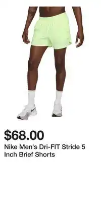 Sport Chek Nike Men's Dri-FIT Stride 5 Inch Brief Shorts offer