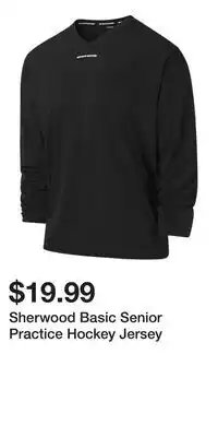 Sport Chek Sherwood Basic Senior Practice Hockey Jersey offer