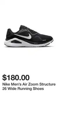 Sport Chek Nike Men's Air Zoom Structure 26 Wide Running Shoes offer