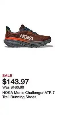 Sport Chek HOKA Men's Challenger ATR 7 Trail Running Shoes offer