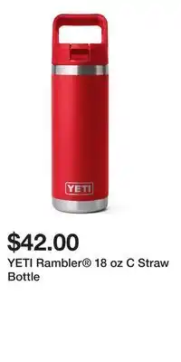Sport Chek YETI Rambler 18 oz C Straw Bottle offer