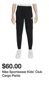 Sport Chek Nike Sportswear Kids' Club Cargo Pants offer