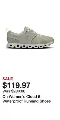Sport Chek On Women's Cloud 5 Waterproof Running Shoes offer