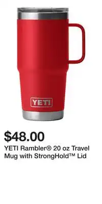 Sport Chek YETI Rambler 20 oz Travel Mug with StrongHold Lid offer