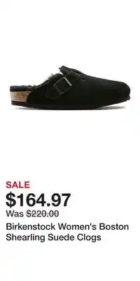 Sport Chek Birkenstock Women's Boston Shearling Suede Clogs offer