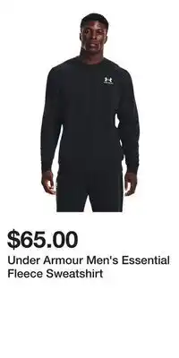 Sport Chek Under Armour Men's Essential Fleece Sweatshirt offer