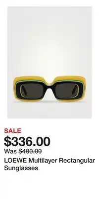 Holt Renfrew LOEWE Multilayer Rectangular Sunglasses offer