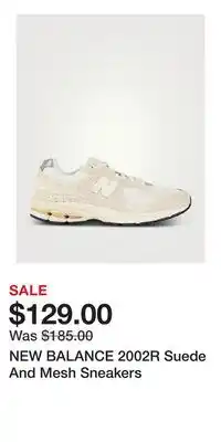 Holt Renfrew NEW BALANCE 2002R Suede And Mesh Sneakers offer