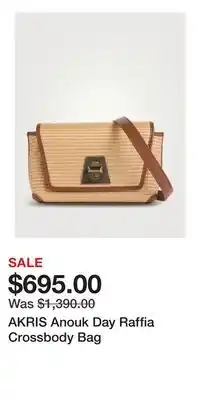 Holt Renfrew AKRIS Anouk Day Raffia Crossbody Bag offer
