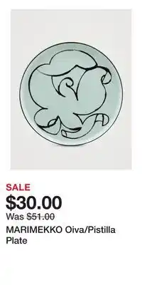 Holt Renfrew MARIMEKKO Oiva/Pistilla Plate offer