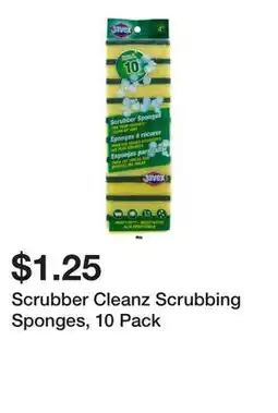 Dollarama Scrubber Cleanz Scrubbing Sponges, 10 Pack offer