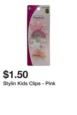 Dollarama Stylin Kids Clips - Pink offer