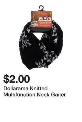 Dollarama Dollarama Knitted Multifunction Neck Gaiter offer