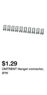 IKEA OMTRENT Hanger connector, gray offer