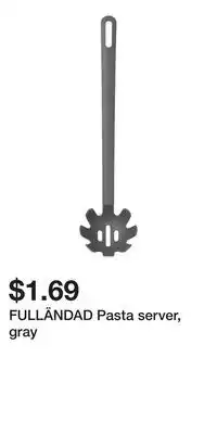 IKEA FULLÄNDAD Pasta server, gray offer