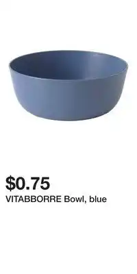 IKEA VITABBORRE Bowl, blue offer