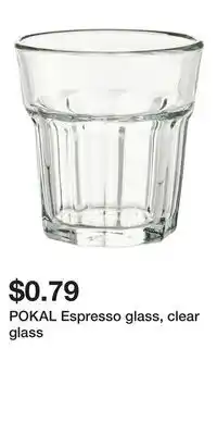 IKEA POKAL Espresso glass, clear glass offer