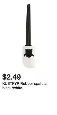 IKEA KUSTFYR Rubber spatula, black/white offer