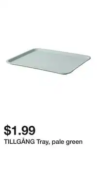 IKEA TILLGÅNG Tray, pale green offer