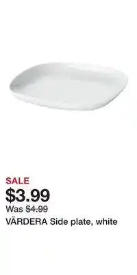 IKEA VÄRDERA Side plate, white offer