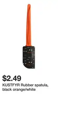 IKEA KUSTFYR Rubber spatula, black orange/white offer