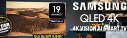 2001 Audio Video SAMSUNG QLED 4K VISION AI SMART TV 43 offer