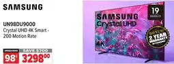 2001 Audio Video UN98DU9000 98 Crystal UHD 4K Smart - 200 Motion Rate offer