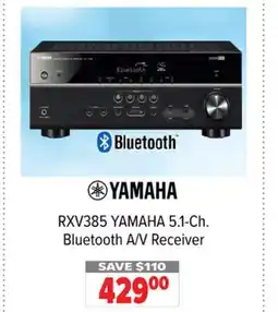 2001 Audio Video RXV385 YAMAHA 5.1-Ch. Bluetooth A/V Receiver offer