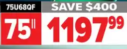 2001 Audio Video 75U68QF Hisense 75 MINI-LED 144HZ 1000 NIT offer