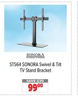 2001 Audio Video STS64 SONORA Swivel & Tilt TV Stand Bracket offer