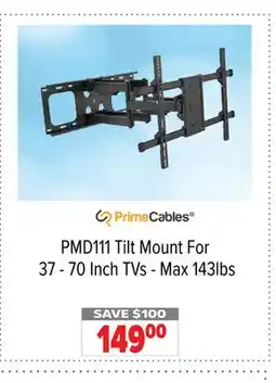 2001 Audio Video PMD111 Tilt Mount For 37 - 70 Inch TVs - Max 143lbs offer