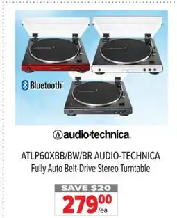 2001 Audio Video ATLP60XBB/BW/BR AUDIO-TECHNICA Fully Auto Belt-Drive Stereo Turntable offer