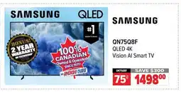 2001 Audio Video QN75Q8F 75 QLED 4K Vision AI Smart TV offer
