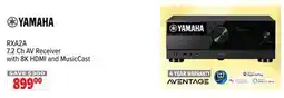2001 Audio Video RXA2A YAMAHA 7.2 Ch AV Receiver with 8K HDMI and MusicCast offer