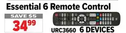 2001 Audio Video Essential 6 Remote Control offer