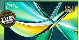 2001 Audio Video 55U68QF HISENSE 55 MINI-LED 144HZ 1000 NIT offer