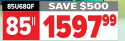 2001 Audio Video 85U68QF Hisense LED Mini-LED offer