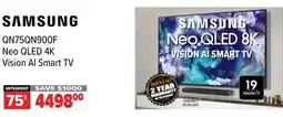 2001 Audio Video QN75QN900F 75 SAMSUNG Neo QLED 4K Vision AI Smart TV offer