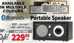 2001 Audio Video Portable Speaker M1BT Aux input Wifi AM/FM Radio offer