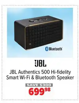 2001 Audio Video JBL Authentics 500 Hi-fidelity Smart Wi-Fi & Bluetooth Speaker offer