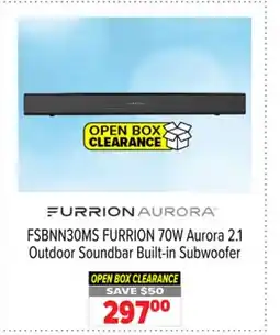 2001 Audio Video FURRION 70W Aurora 2.1 Outdoor Soundbar Built-in Subwoofer offer