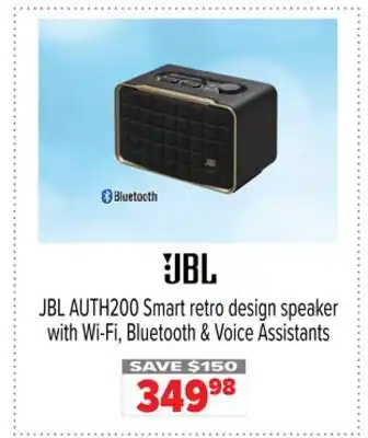 2001 Audio Video JBL AUTH200 Smart retro design speaker with Wi-Fi, Bluetooth & Voice Assistants offer