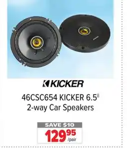 2001 Audio Video 46CSC654 KICKER 6.5 2-way Car Speakers offer
