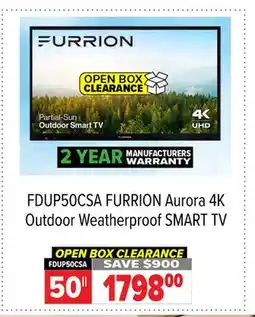 2001 Audio Video FDUP50CSA FURRION 50 Aurora 4K Outdoor Weatherproof SMART TV offer