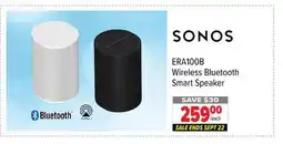 2001 Audio Video SONOS Wireless Bluetooth Smart Speaker offer